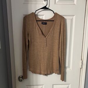 Abercrombie & Fitch Brown Long Sleeve Top